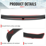 2016-2024 Chevrolet Camaro ZL1 Style Unpainted Black Trunk Spoiler ABS