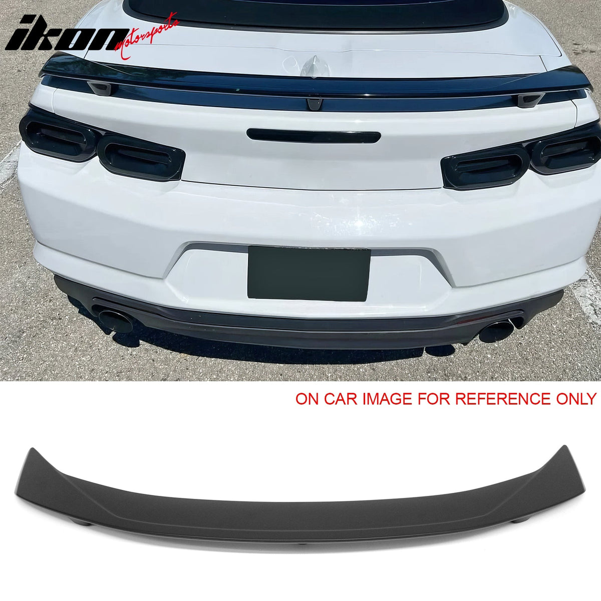 2016-2024 Chevrolet Camaro ZL1 Style Unpainted Black Trunk Spoiler ABS