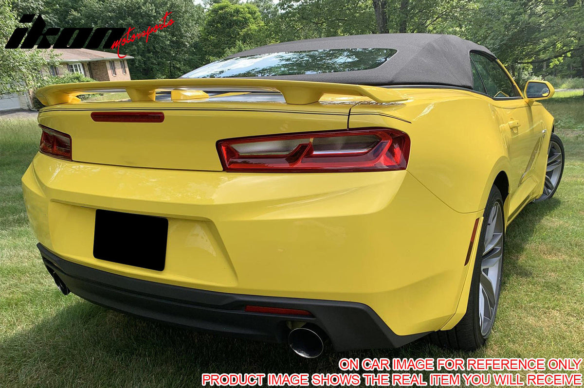 2016-2024 Chevrolet Camaro ZL1 Style Unpainted Black Trunk Spoiler ABS