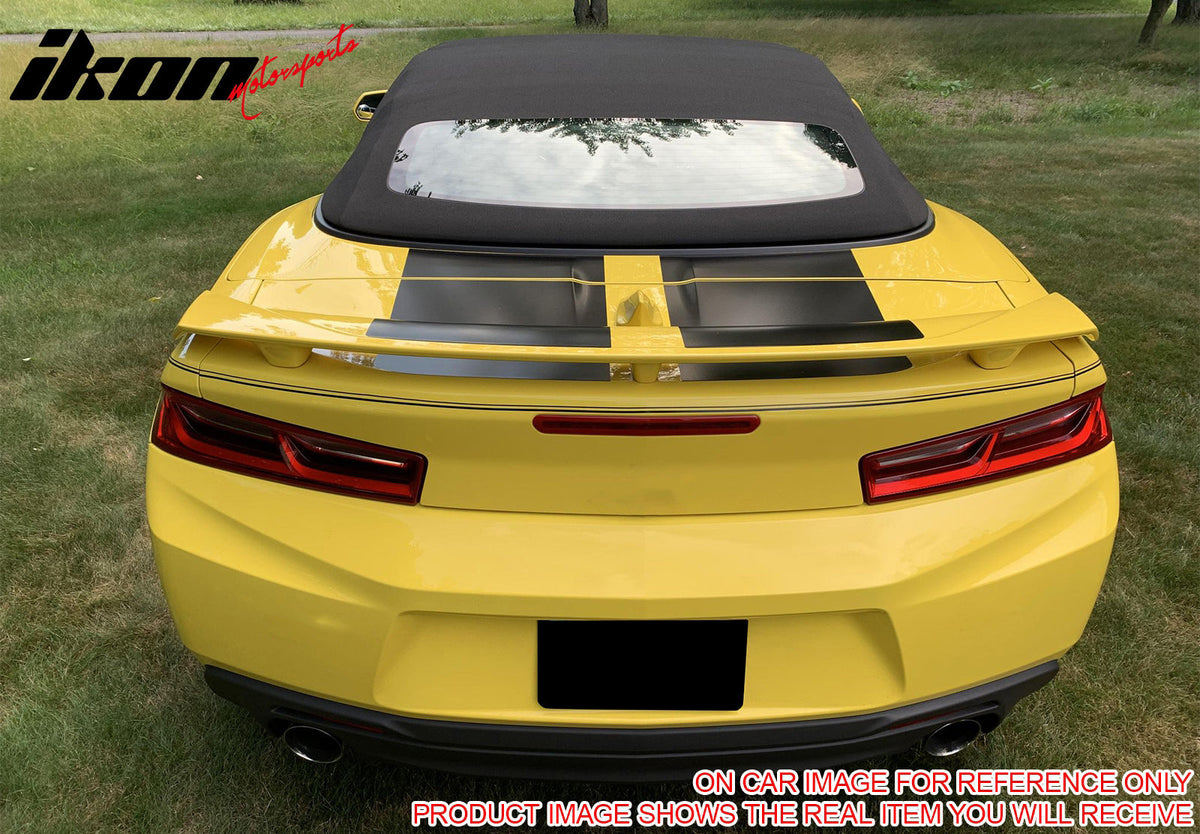 2016-2024 Chevrolet Camaro ZL1 Style Unpainted Black Trunk Spoiler ABS