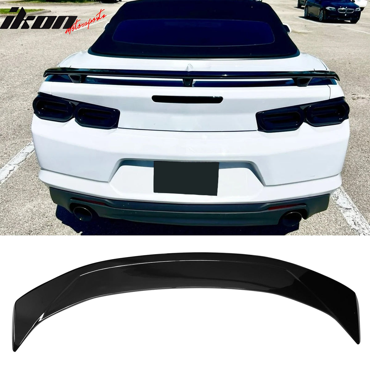 2016-2024 Chevrolet Camaro ZL1 Style Gloss Black Trunk Spoiler ABS