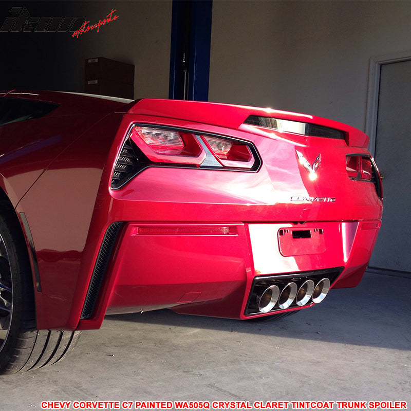 2014-2019 Chevrolet Corvette C7 Painted ABS Rear Trunk Spoiler Wing