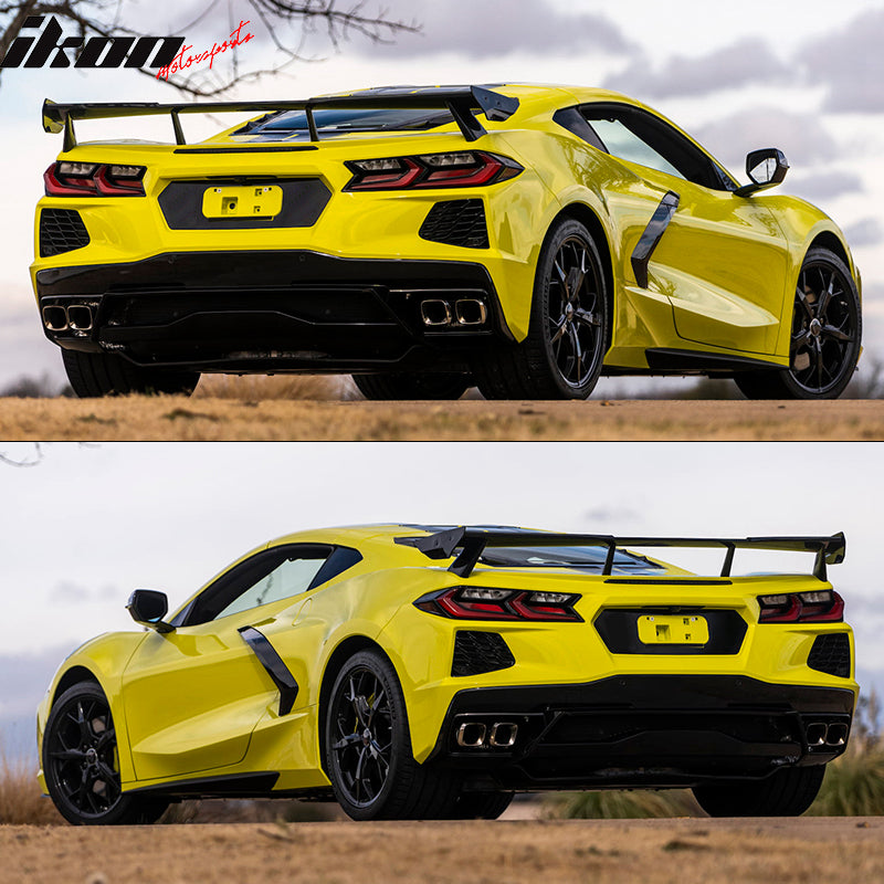 2020-2025 Chevy Corvette High Wing Trunk Spoiler Wing ABS