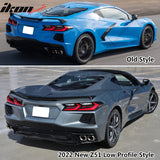 2020-2025 Chevy Corvette Z51 Low Profile Trunk Rear Spoiler ABS