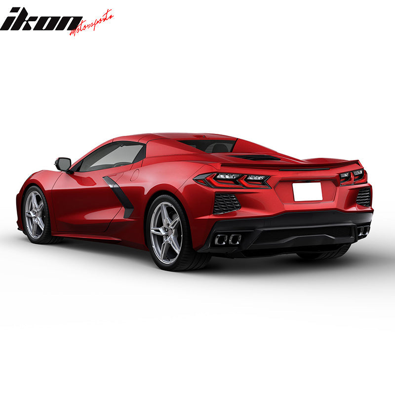 2020-2025 Chevy Corvette Z51 Low Profile Trunk Rear Spoiler ABS