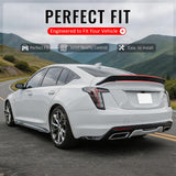 2020-2026 Cadillac CT5 V Blackwing Carbon Fiber Print Rear Spoiler ABS