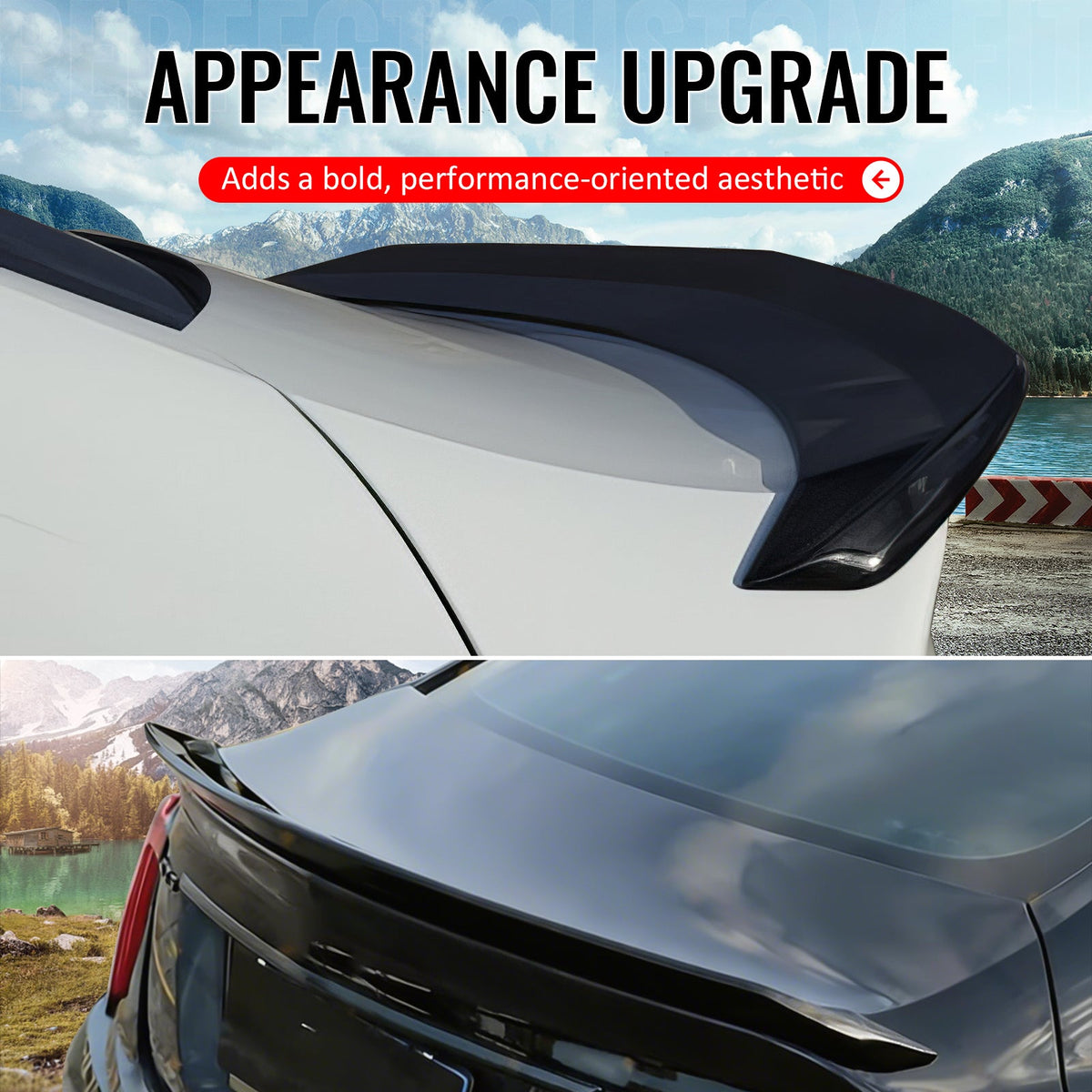 2020-2026 Cadillac CT5 V Blackwing Gloss Black Rear Trunk Spoiler ABS