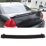 Rear Spoiler Wing for Chevy Impala 2006-2013 SS Style Black ABS