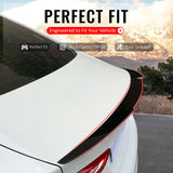 2016-2025 Chevrolet Malibu M4 Style Rear Trunk Spoiler Wing Lip Gloss Black ABS