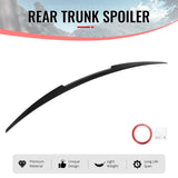 2016-2025 Chevrolet Malibu M4 Style Rear Trunk Spoiler Wing Lip Gloss Black ABS