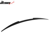 2016-2025 Chevrolet Malibu M4 Style Rear Trunk Spoiler Wing Lip Gloss Black ABS