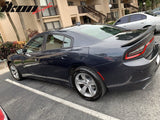 2015-2023 Dodge Charger SRT Hellcat Matte Black Trunk Spoiler Lip ABS