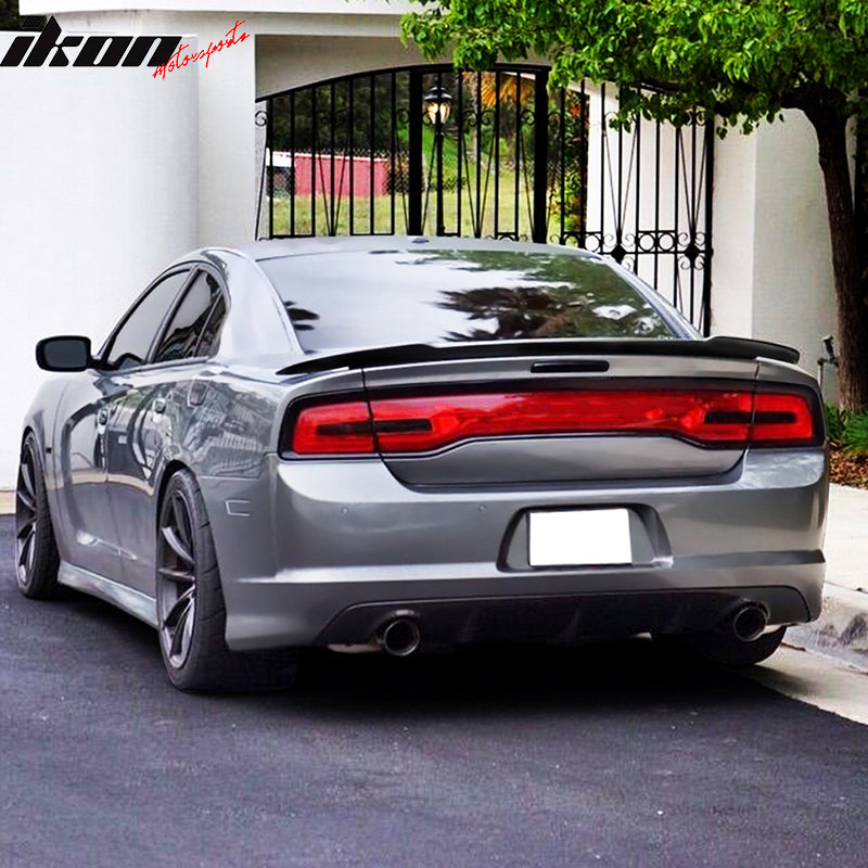 2011-2014 Dodge Charger SRT Style Trunk Spoiler Wing ABS