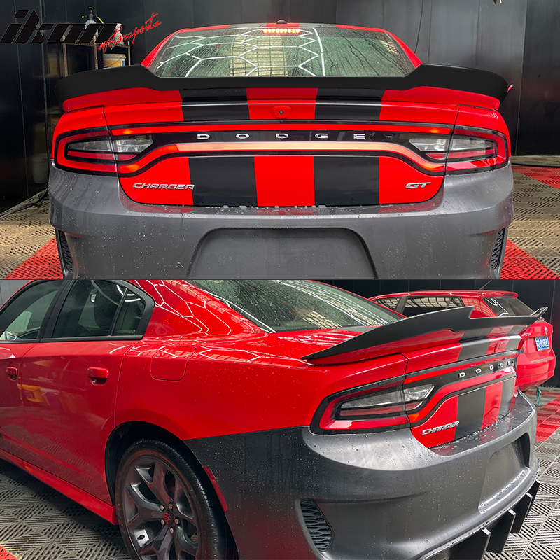 2015-2023 Dodge Charger Rear Spoiler SRT Style Painted Spoiler Lip ABS