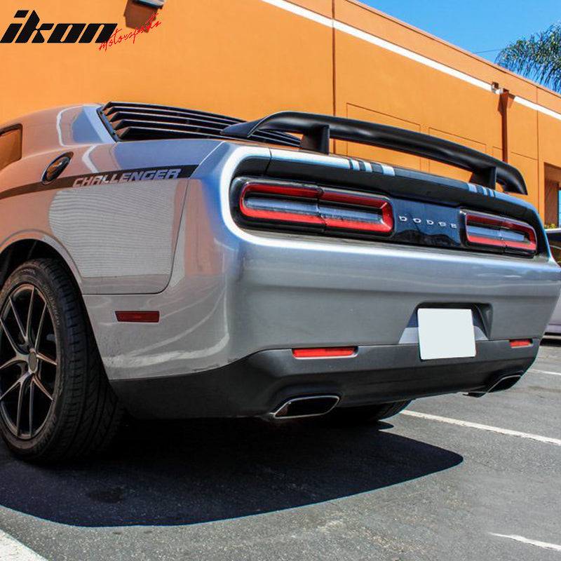 2008-2023 Dodge Challenger OEM Style Matte Black Rear Spoiler Wing ABS