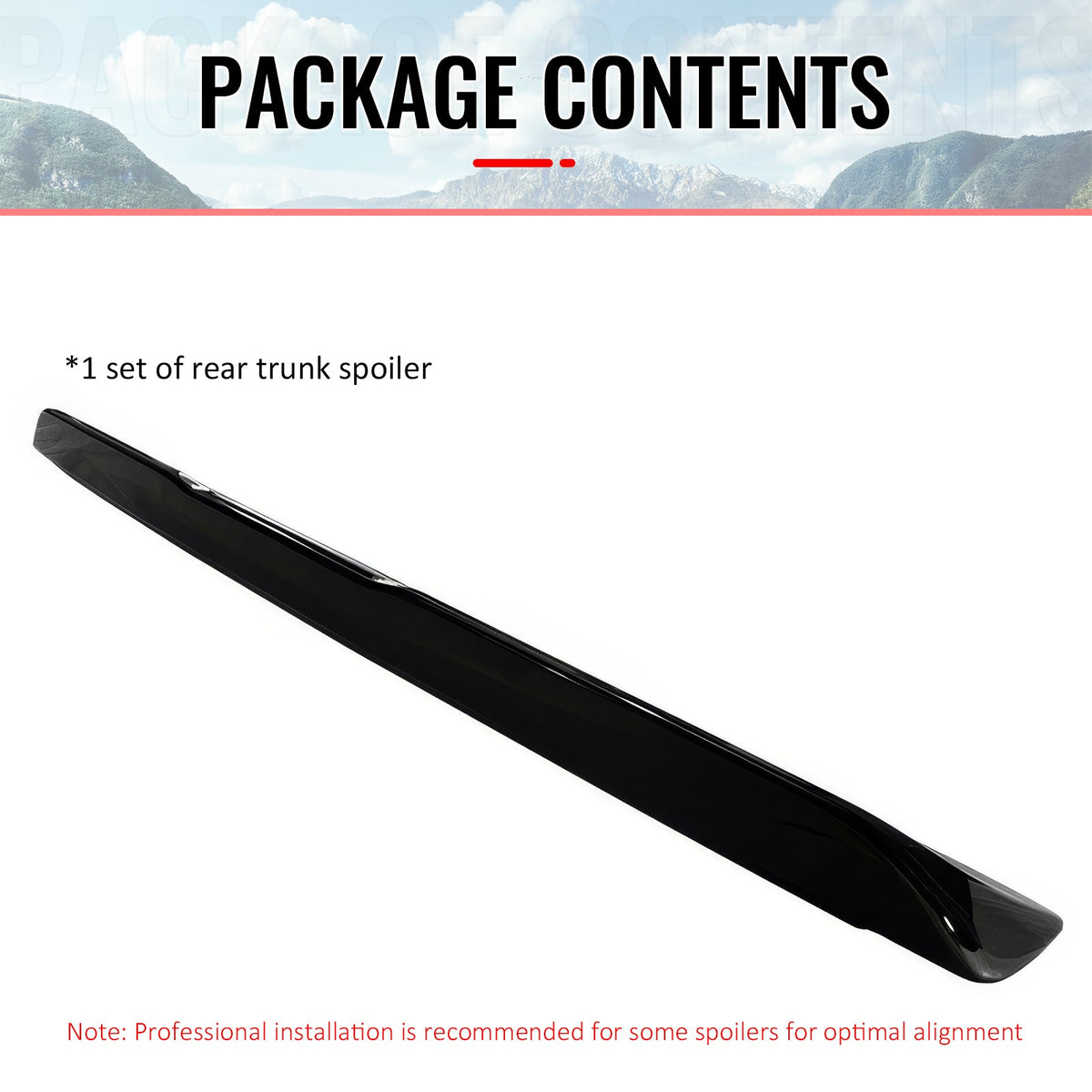 2008-2023 Dodge Challenger OE Style Gloss Black Trunk Spoiler ABS
