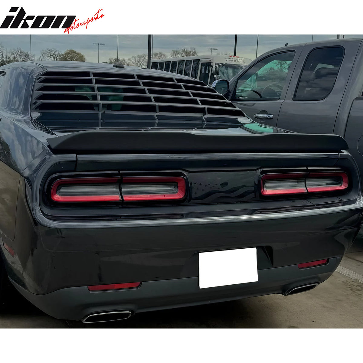 2008-2023 Dodge Challenger OE Style Gloss Black Trunk Spoiler ABS
