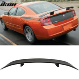 Fits 06-10 Dodge Charger Front Bumper Lip+Rear Auto Spoiler Wing PU