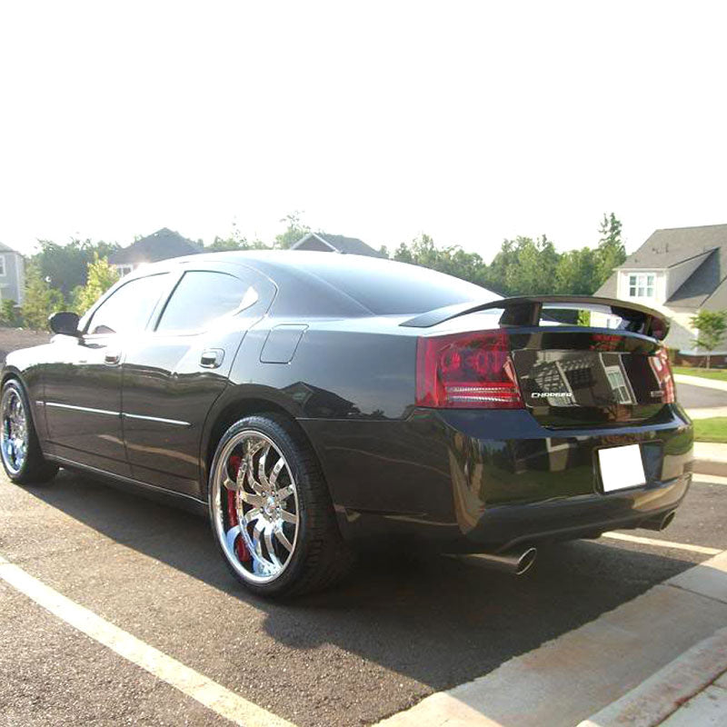 Rear Spoiler Wing for Dodge Charger 2006-2010 Primer Matte Black ABS