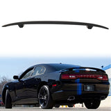 Rear Spoiler Wing for Dodge Charger 2011-2023 Unpainted Black ABS