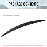 2013-2020 Ford Fusion Trunk Spoiler MP Style Gloss Black ABS Rear Trunk Lid Spoiler Wing Lip