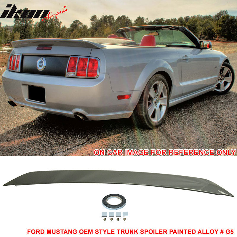2005-2009 Ford Mustang Rear Trunk Spoiler Ducktail Wing Lip ABS