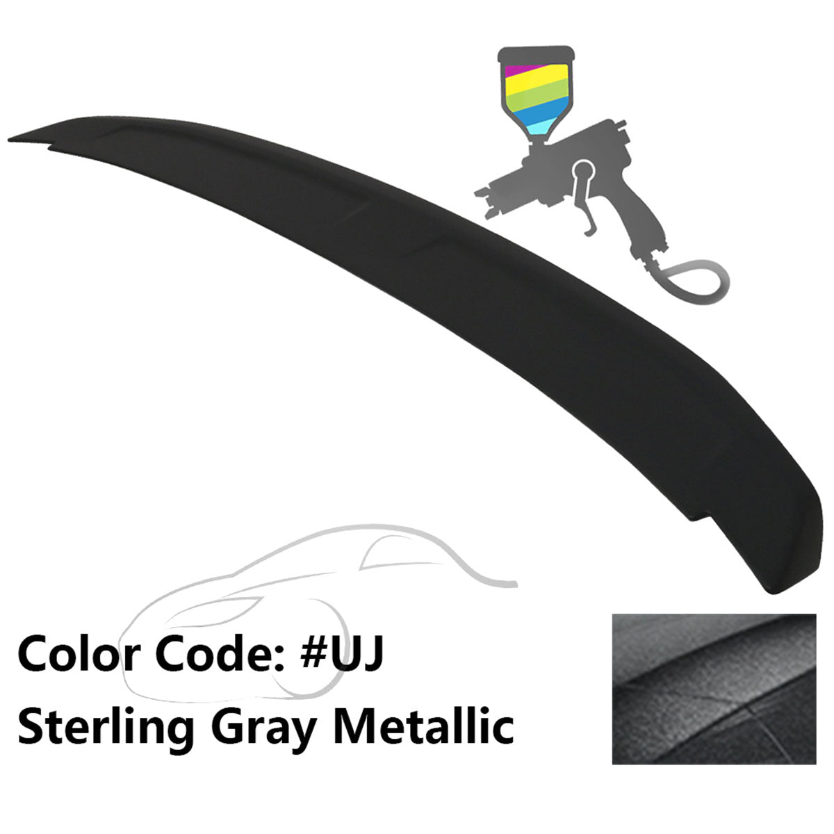 2010-2014 Ford Mustang OE Style Rear Trunk Spoiler Wing ABS