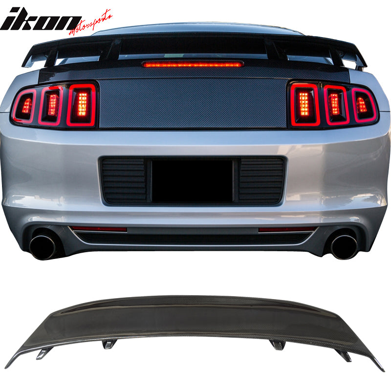 2010-2014 Ford Mustang LS Style Carbon Fiber Rear Trunk Spoiler Wing