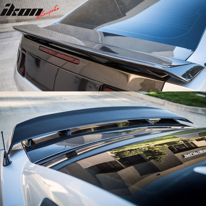 2010-2014 Ford Mustang LS Style Carbon Fiber Rear Trunk Spoiler Wing