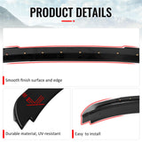 2015-2023 Ford Mustang Shelby Super Snake Style Trunk Spoiler Gloss Black ABS + Iron