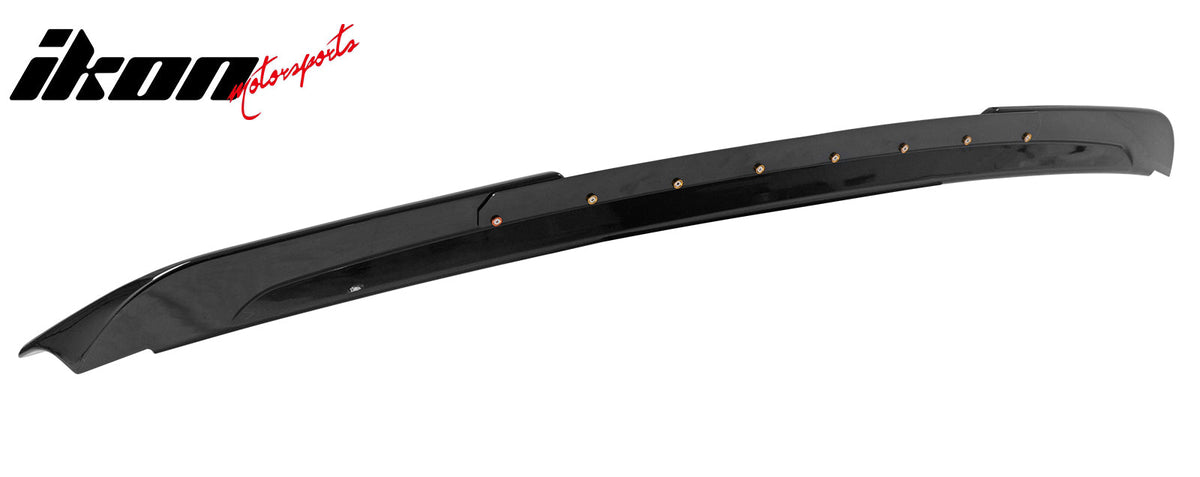2015-2023 Ford Mustang Shelby Super Snake Style Trunk Spoiler Gloss Black ABS + Iron