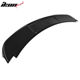2015-2023 Ford Mustang Shelby Super Snake Style Trunk Spoiler Gloss Black ABS + Iron