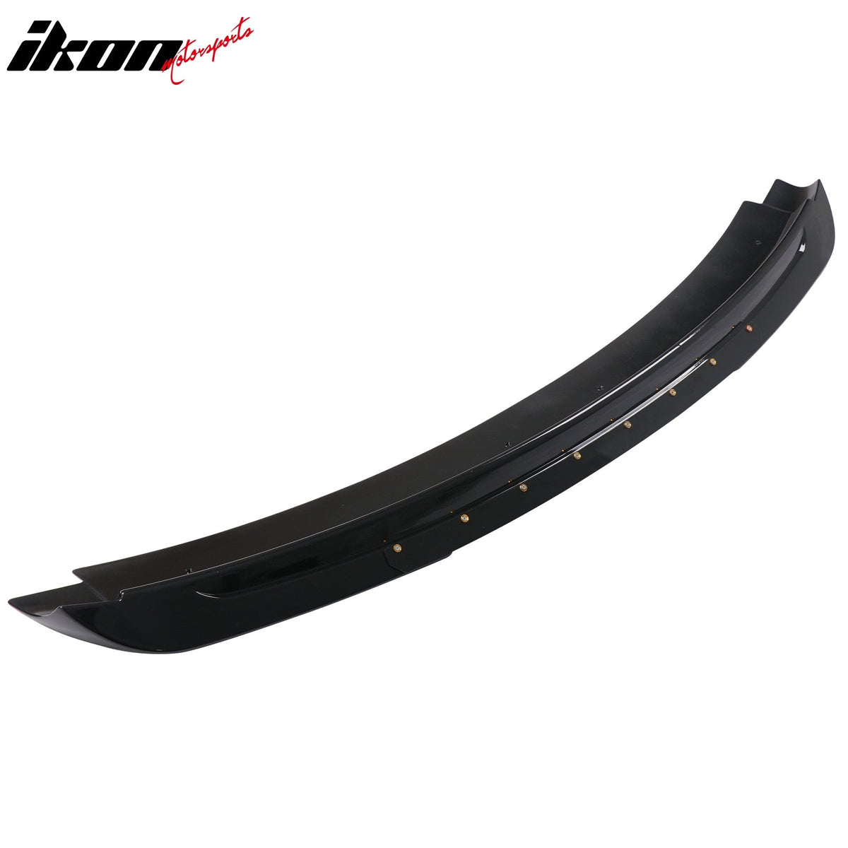 2015-2023 Ford Mustang Shelby Super Snake Style Trunk Spoiler Gloss Black ABS + Iron