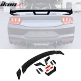 2024-2025 Ford Mustang Dark Horse Gloss Trunk Spoiler W/ Gurney Glap