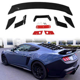 2024-2025 Ford Mustang Coupe Dark Horse Gloss Black Trunk Spoiler ABS