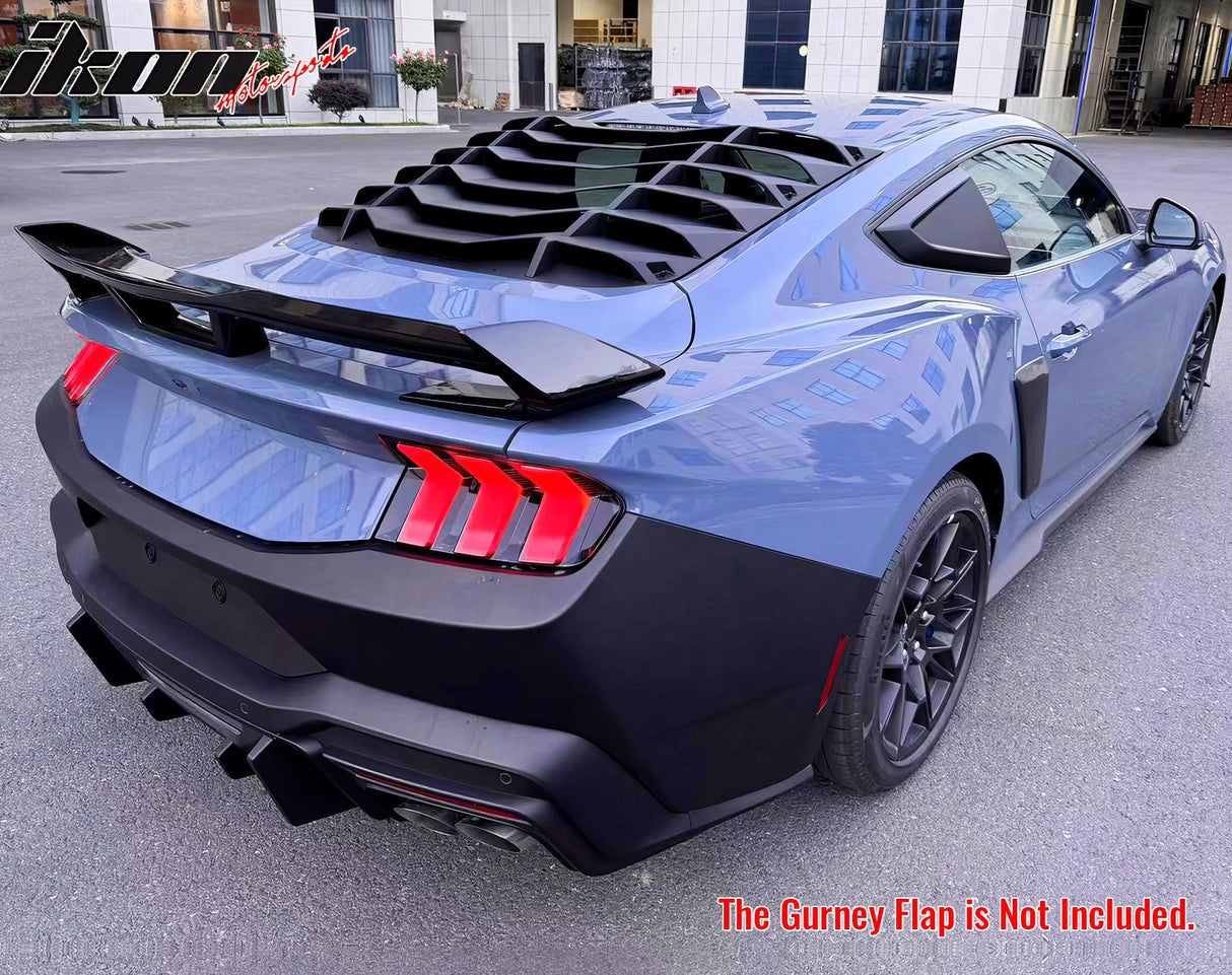 2024-2025 Ford Mustang Coupe Dark Horse Gloss Black Trunk Spoiler ABS