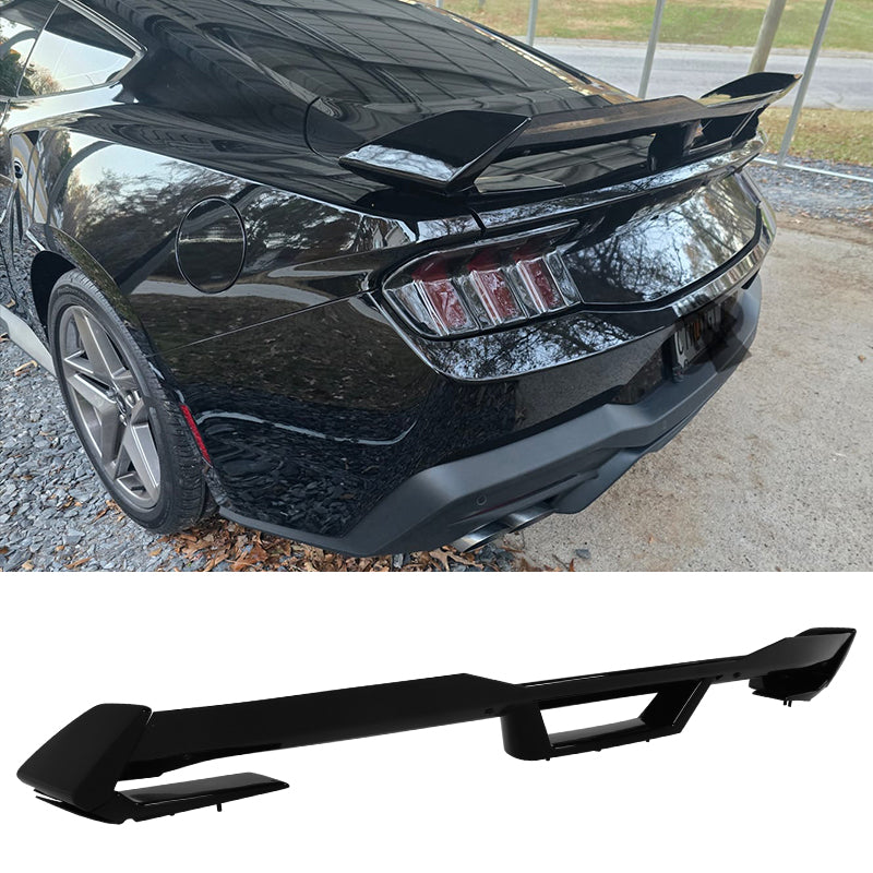 Trunk Spoiler Wing for Ford Mustang Dark Horse HP 2024-2026 Style ABS