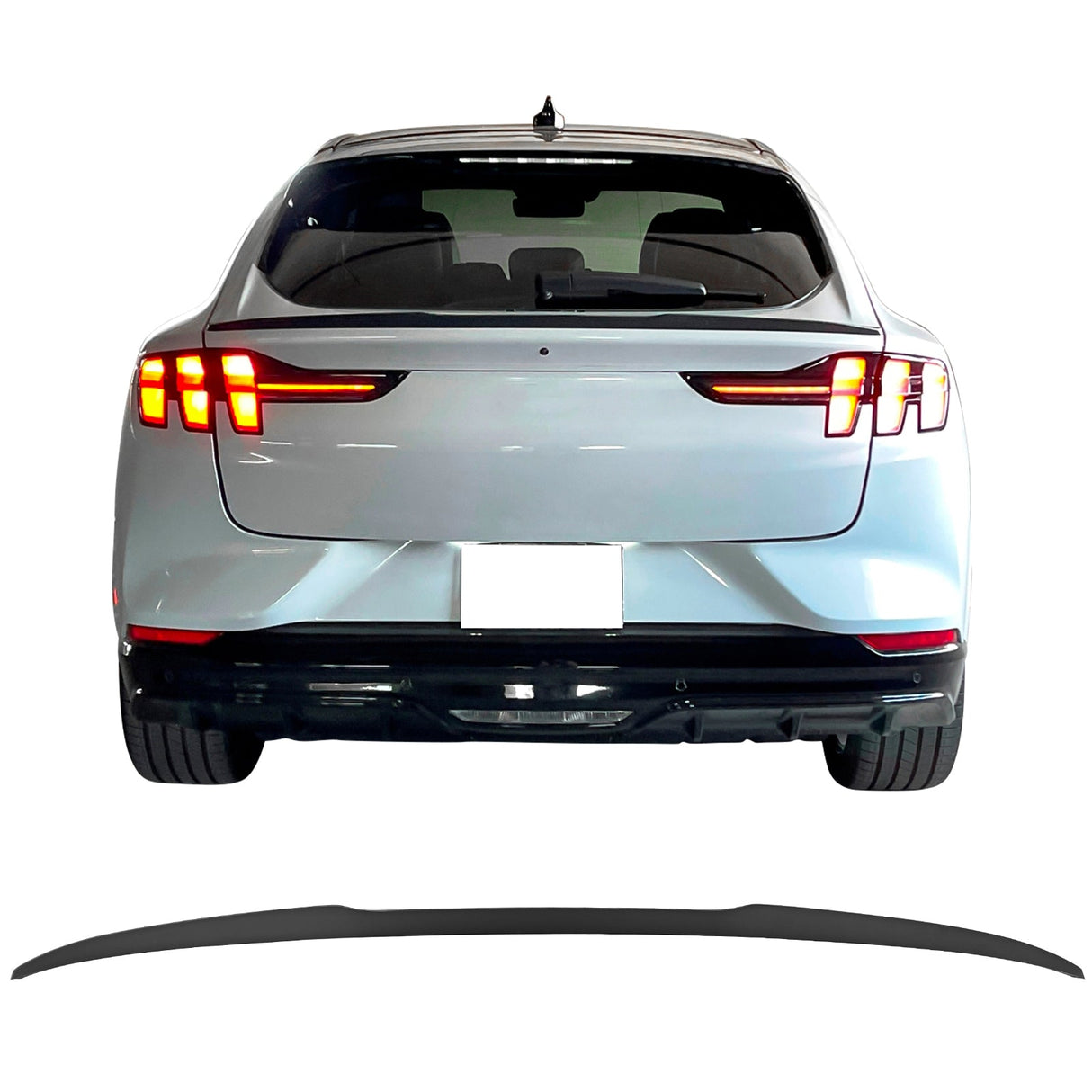 2021-2025 Ford Mustang Mach-E IK2 Style Trunk Spoiler ABS Wing