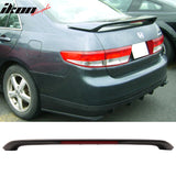 2003-2005 Honda Accord Sedan OEM Style 3rd LED Brake Trunk Spoiler ABS