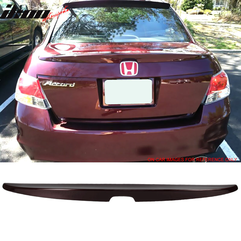 2008-2012 Honda Accord Sedan Painted ABS Rear Trunk Spoiler Wing