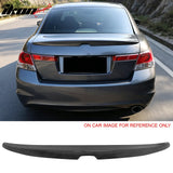 2008-2012 Honda Accord Sedan 4-Door OE Style Matte Black Trunk Spoiler ABS