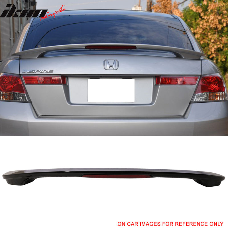 2008-2012 Honda Accord Sedan OE Style Trunk Spoiler With Light ABS
