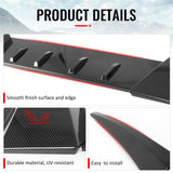 2006-2011 Honda Civic Type R Style Carbon Fiber Print Roof Spoiler ABS