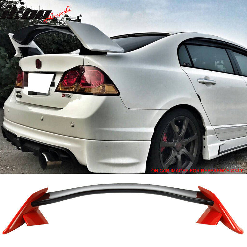 2006-2011 Honda Civic 8th FD1 FD2 Sedan 4Dr Gen X Trunk Spoiler ABS