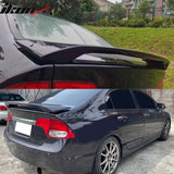 2006-2011 Honda Civic 8th Sedan OE Style Gloss Black Trunk Spoiler W/LED