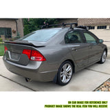 2006-2011 Honda Civic Sedan Si Style Unpainted Gray Trunk Spoiler /LED