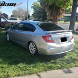 2012-2015 Honda Civic 9th Sedan MD Style Trunk Spoiler Wing Lip ABS