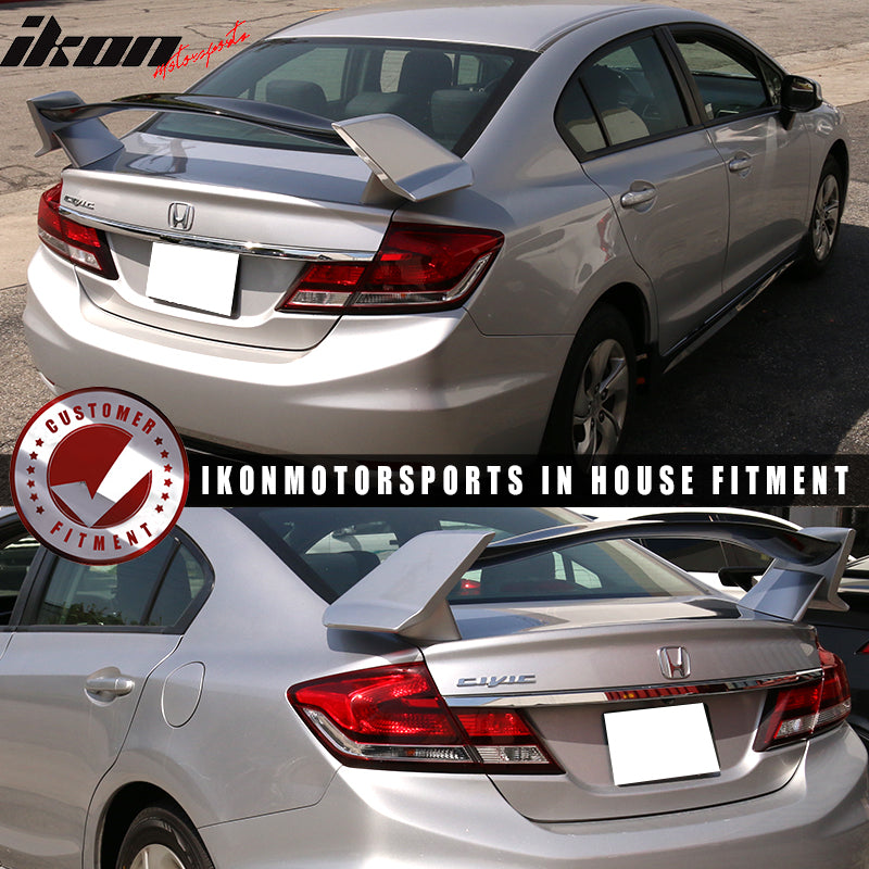 2012-2015 Honda Civic 9th FB Sedan Gen X Type R Trunk Spoiler Wing ABS