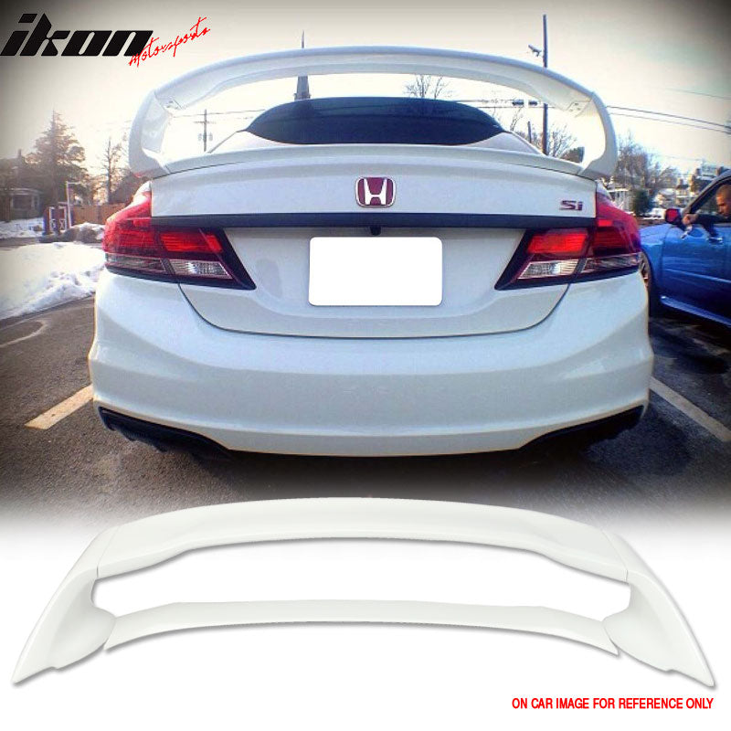 2012-2015 Honda Civic 4Dr Mugen Style Painted Trunk Spoiler Wing ABS