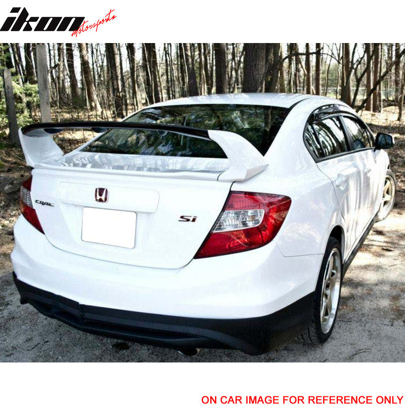 2012-2015 Honda Civic 4Dr Mugen Style Painted Trunk Spoiler Wing ABS